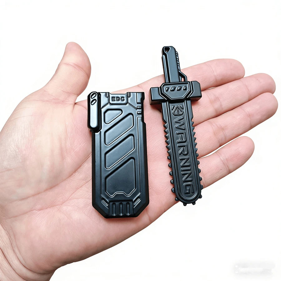 Sword Shaped Magnetic Push Card – Metal EDC Fingertip Fidget Slider
