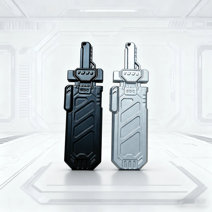 Sword Shaped Magnetic Push Card – Metal EDC Fingertip Fidget Slider
