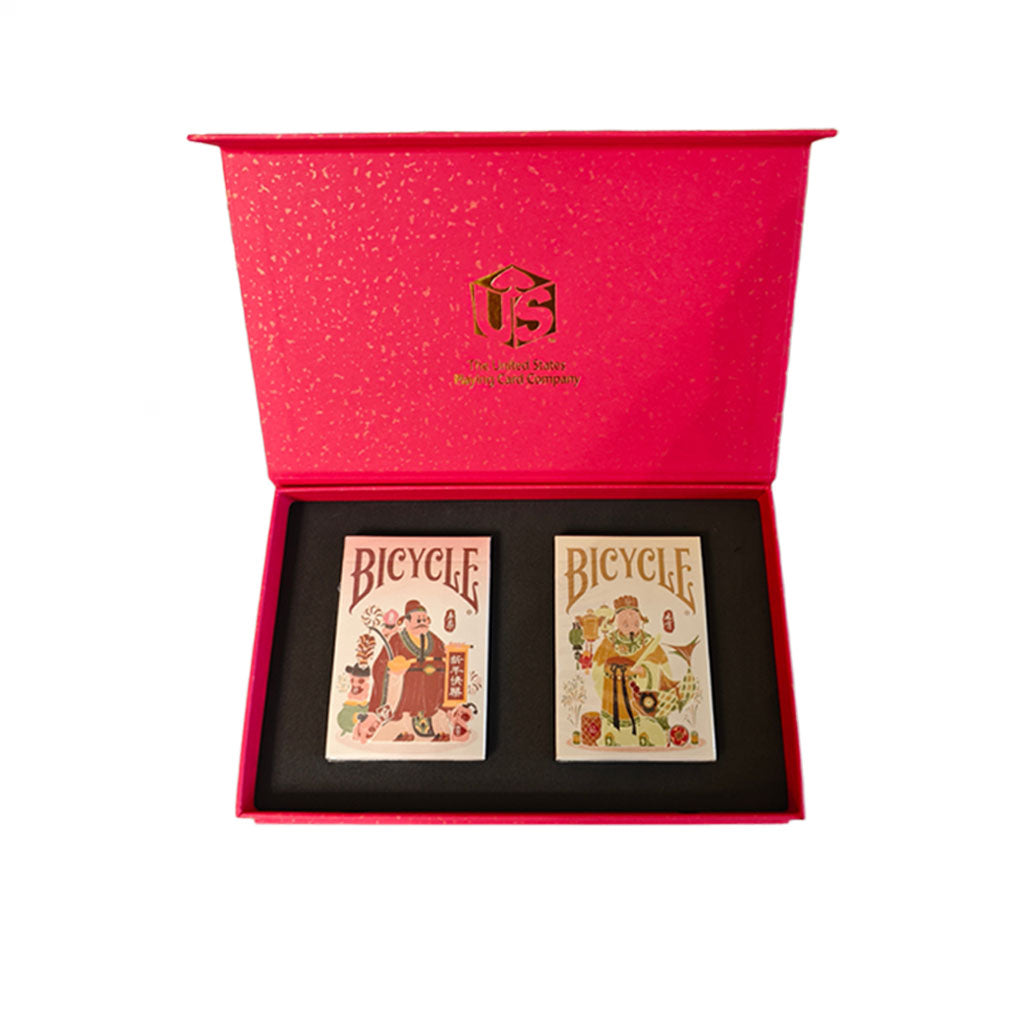 2 Decks Bicycle Red Gift box （Cards not included）