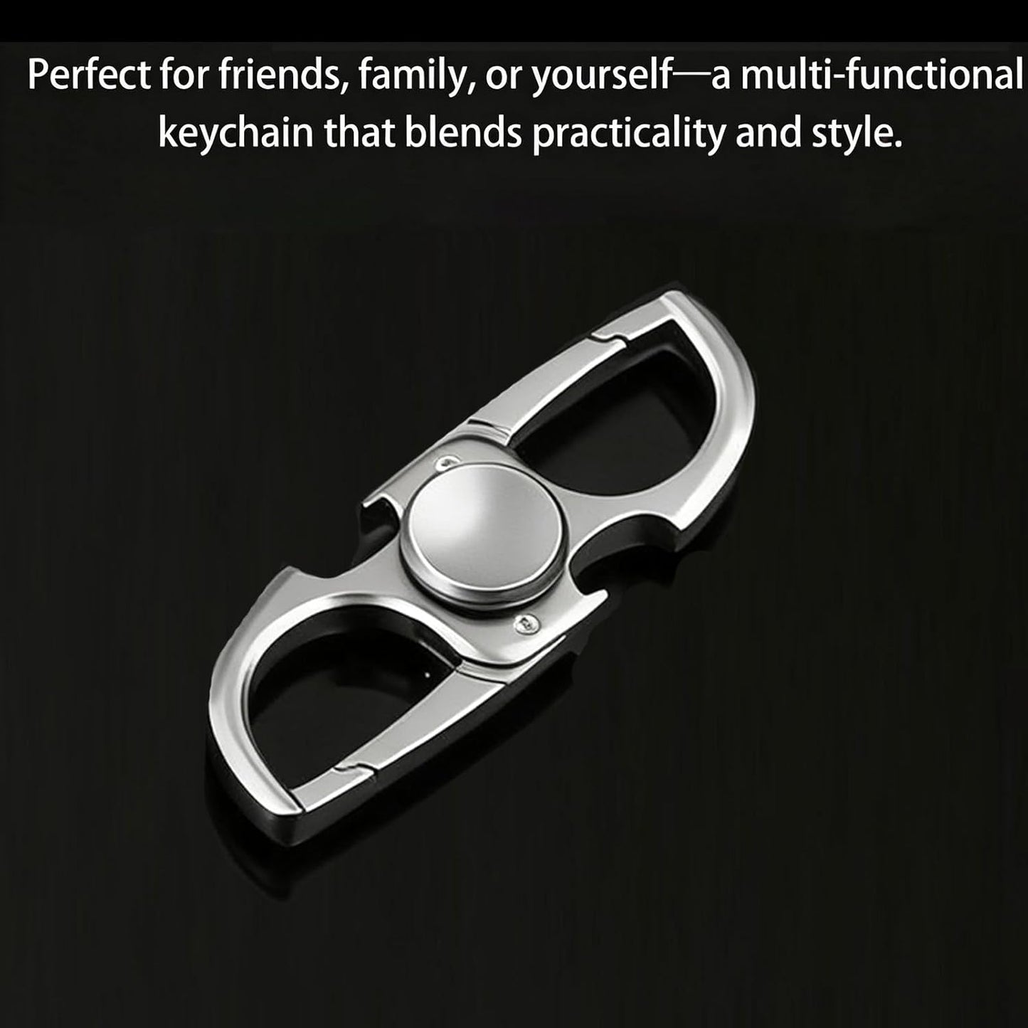 Silvery Fidget Toy, Fidget Ring, Heavy Duty Key Rings, Smooth and Quiet Operation