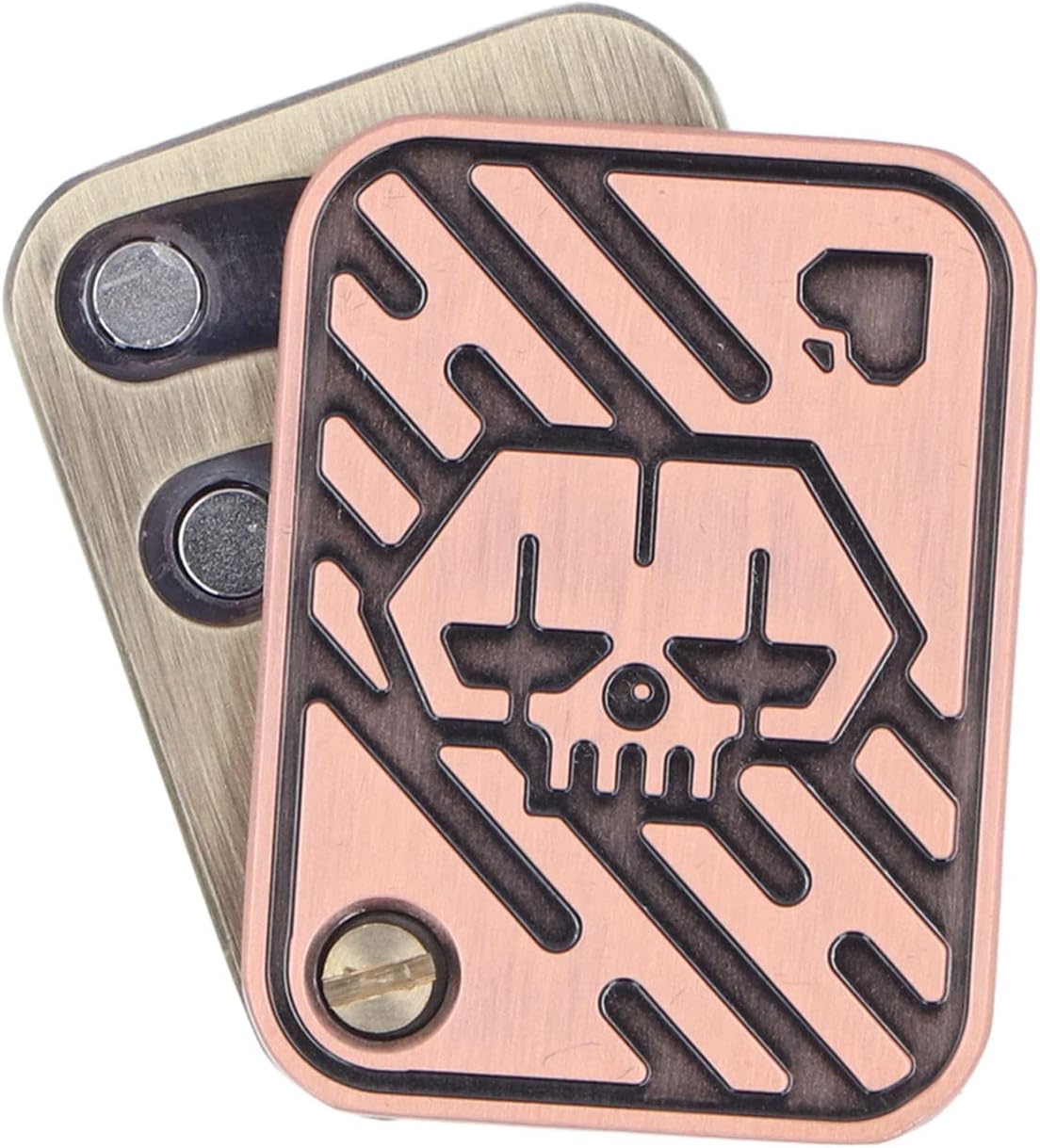 VANANA Metal Poker Finger Slider, Magnetic Push Card Adult Fidget Toys