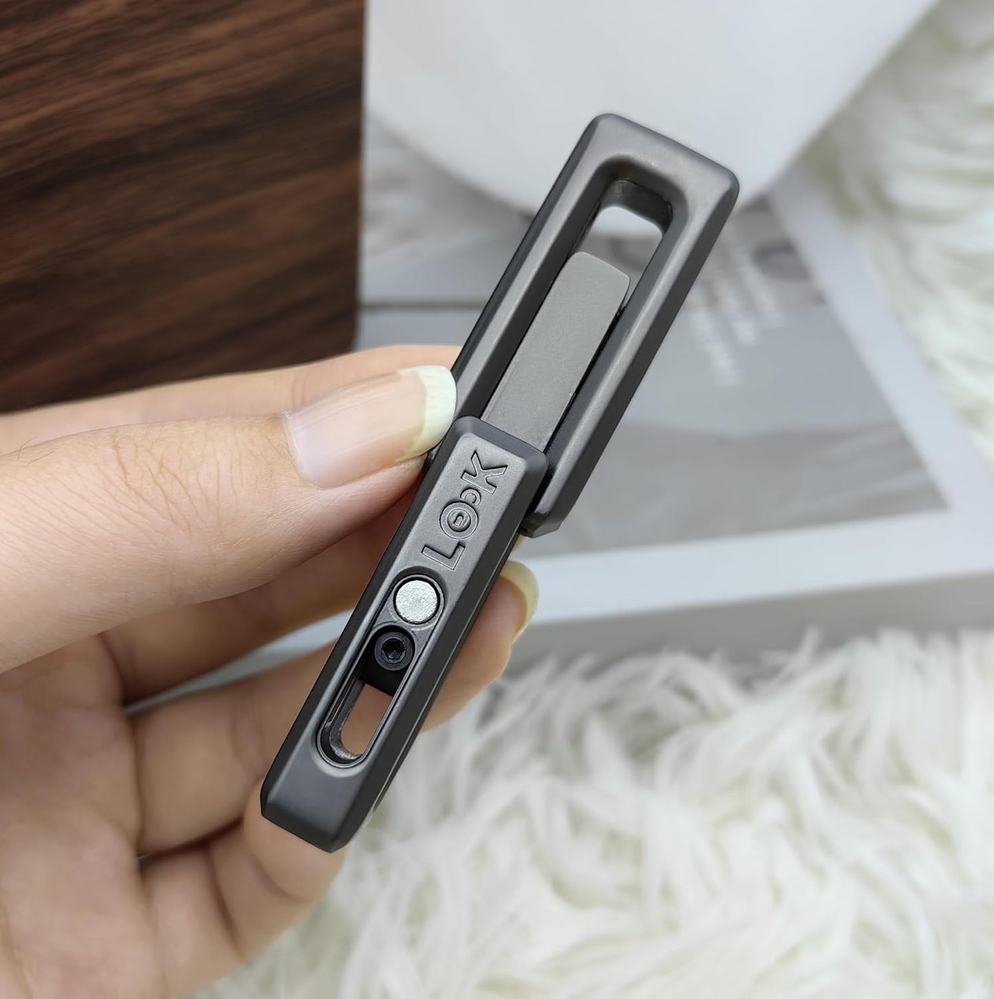 EDC Fidget Slider Fidget Toy Adult Stress Relief Metal Push Pull ADHD Recreational Tactile Xlock Magnetic Double Push Fidget Coin