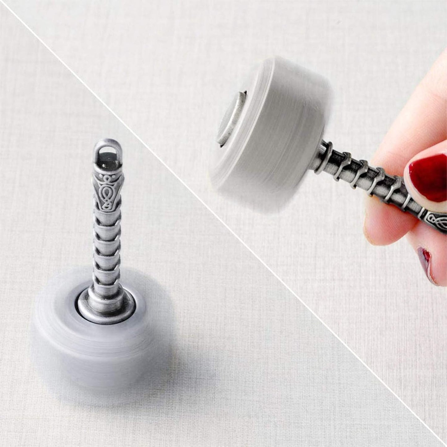 Mini Hammer Fidget Spinners Metal with Star Fidget Finger Spinner Toy