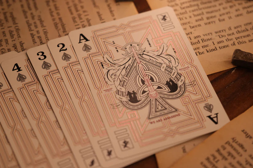 Assassin's Creed Legacy Ver. II Playing Cards - Garnet Hidden Blade Edition