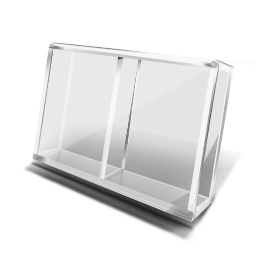 2 Decks Acrylic Box with Bicycle Logo